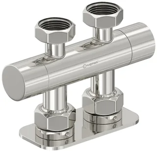 Вентиль, Сунержа, EU50, шгв 136*50*99, 2 х НГ G 3/4" / 2 х НГ G 3/4", прямой, цвет-сталь (без покрытия)