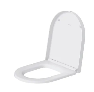 Сиденье для унитаза, Duravit, ME by Starck, шг 374*438, цвет-белый (ПРОДАЕТСЯ ТОЛЬКО В КОМПЛЕКТЕ С ОСНОВНЫМ ИЗДЕЛИЕМ)