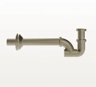Сифон, Gessi, Technical Accessories, трубный, 1 1/4", цвет-Finox Brushed Nickel