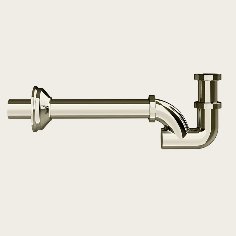 Сифон, Gessi, Technical Accessories, трубный, 1 1/4", цвет-Nickel PVD