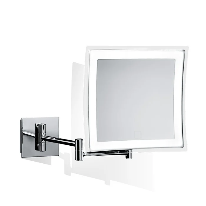 Косметическое зеркало, Decor Walther, BS 84 TOUCH, с подсветкой, без кабеля, на батарейках, цвет-хром