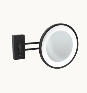 Косметическое зеркало, Decor Walther, BS 36, с подсветкой, цвет-Dark Metal Matt