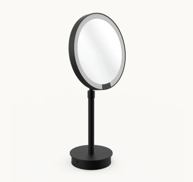 Косметическое зеркало, Decor Walther, JUST LOOK, с подсветкой, цвет-черный матовый