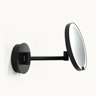 Косметическое зеркало, Decor Walther, JUST LOOK, с подсветкой, цвет-черный матовый