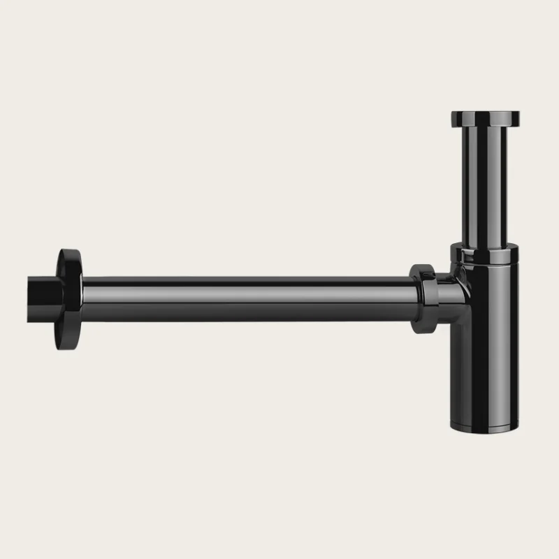 Сифон, Gessi, Technical Accessories, бутылочный, 1 1/4", цвет-Black Metal PVD