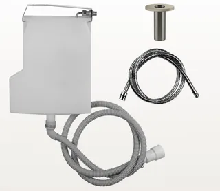Система сбора воды, Gessi, для ручного душа, цвет-Finox Brushed Nickel