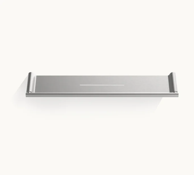 Полка, Decor Walther, MIKADO, ABL40, шгв 400*82*18, цвет-сталь матовая