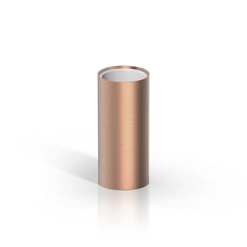 Стакан, Decor Walther, MIKADO, MK SMB, шгв 55*55*125, цвет снаружи/внутри-Copper Matt PVD/белый