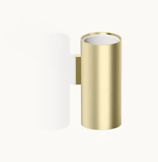 Стакан, Decor Walther, MIKADO, шгв 55*65*125, цвет-золото матовое/белый