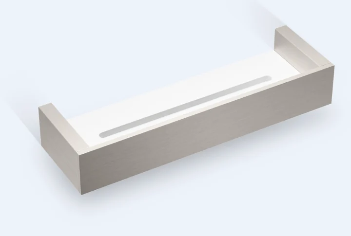 Полка, Decor Walther, BRICK, шгв 300*90*50, цвет-Nickel Satin