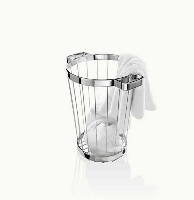 Корзина для полотенец, Decor Walther, DW, шгв 270*270*395, цвет-хром