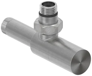 Вентиль, Сунержа, G 1/2" НР х G 1/2" НР, угловой, цилиндр, цвет-сатин