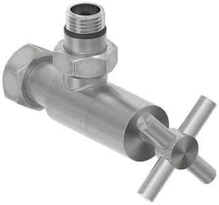 Вентиль, Сунержа, G 1/2" НР х G 3/4" НГ, угловой, крест, цвет-сатин