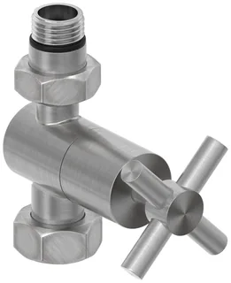 Вентиль, Сунержа, G 1/2" НР х G 3/4" НГ, прямой, крест, цвет-сатин