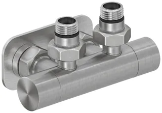 Вентиль, Сунержа, 2 х НР G 1/2" / 2 х НГ G 3/4", угловой, скрытый, EU50, цвет-cатин