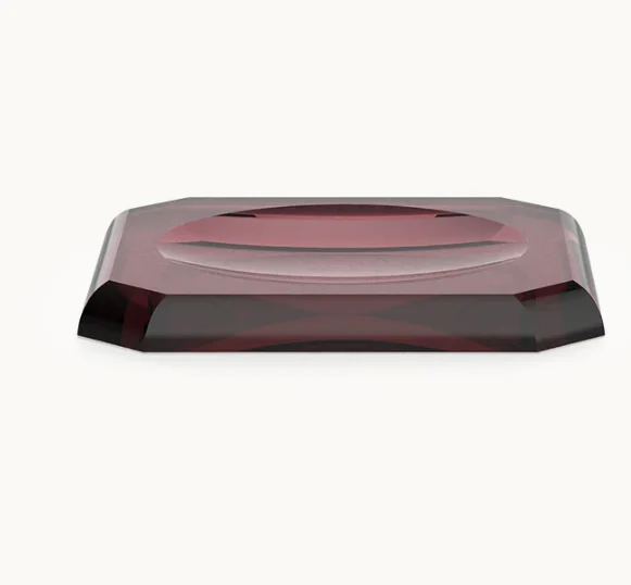 Лоток для расчески, Decor Walther, Kristall, шгв 130*230*25, цвет-насыщенный бургундский