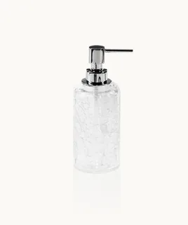 Дозатор для жидкого мыла, Decor Walther, CRACK, шгв 70*70*185, цвет дозатора-хром