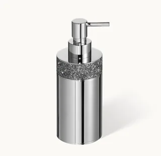 Дозатор для жидкого мыла, Decor Walther, Rocks, шгв 75*65*175, цвет дозатора-хром