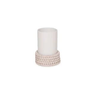Стакан, Decor Walther, BASKET, шгв 75*75*105, цвет-ротанг светлый (Rattan hell)