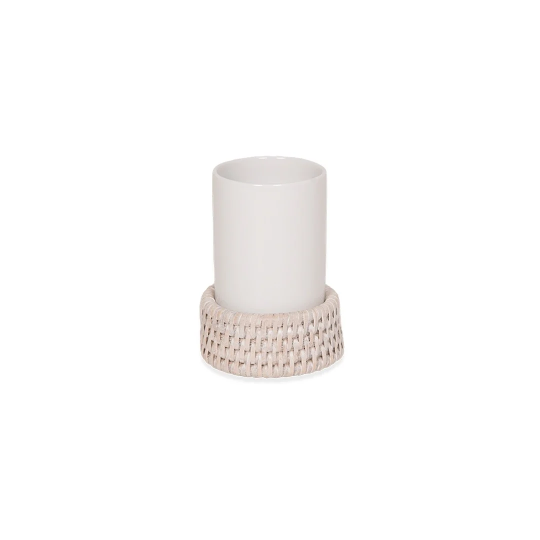 Стакан, Decor Walther, BASKET, шгв 75*75*105, цвет-ротанг светлый (Rattan hell)