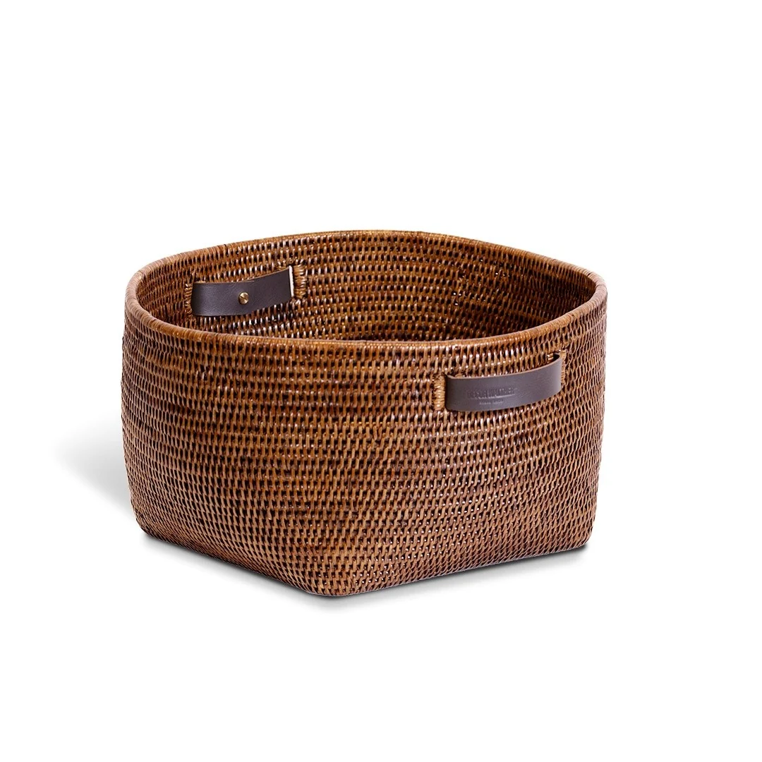 Корзина, Decor Walther, BASKET, шгв 470*440*230, цвет-ротанг темный (Rattan dunkel)
