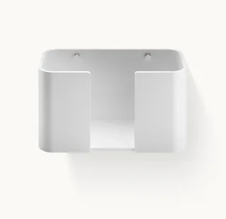 Держатель бумажных полотенец, Decor Walther, Stone, WPTB, ш 270, цвет-белый матовый/матовая нержавеющая сталь