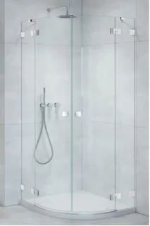 Дверь, Radaway, Essenza Pro, шв 1000*2000, петли-справа, хром, цвет стекла-прозрачный, Easy Clean