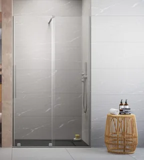 Дверь, Radaway, Furo DWJ, шв 572*2000, петли-справа, никель брашированный, цвет стекла-прозрачный, Easy Clean