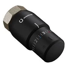 Термостат, Oventrop, Blackline Edition, Uni SH, M30x1,5, 7-28, с нулевой отметкой, черный матовый