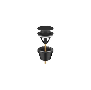Донный клапан, Dornbracht, Series–various, для раковин, 1 1/4", цвет-черный матовый