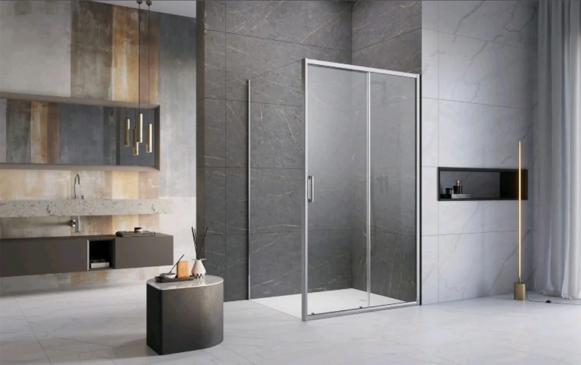 Дверь, Radaway, Premium Pro KDJ, шв 1500*2000, петли-справа, хром, цвет стекла-прозрачный, Easy Clean
