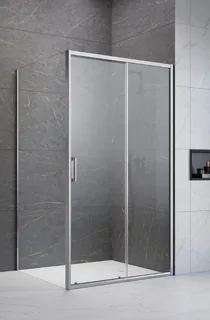 Дверь, Radaway, Premium Pro KDJ, шв 1500*2000, петли-справа, черный, цвет стекла-прозрачный, Easy Clean