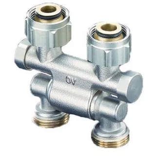 Узел Multiflex F, 3/4" HГ x 3/4" HP, запорно-присоединительный, поворотный