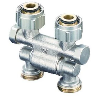 Узел Multiflex F, 3/4" HГ x 3/4" HP, запорно-присоединительный, поворотный