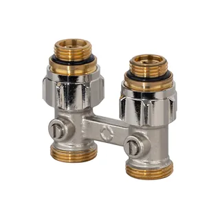 Узел, Multiflex R ZB, прямой H-образный, 3/4", 1/2", Н ЕК-Н, никелированный