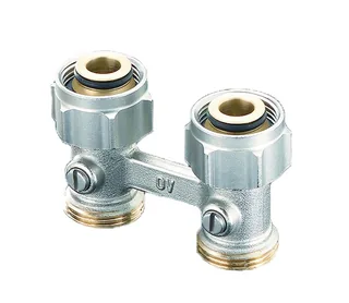 Узел, Multiflex F, прямой H-образный, 3/4", 3/4", Н ЕК-НГ ЕК, никелированный, ZB