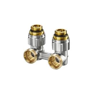 Узел, Multiflex F, угловой H-образный, 3/4", 1/2", Н ЕК-Н, никелированный, ZB