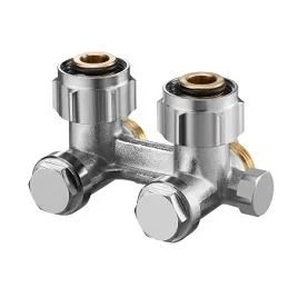 Узел Multiflex F, 3/4" HГ x 3/4" HP, запорно-присоединительный, угловой