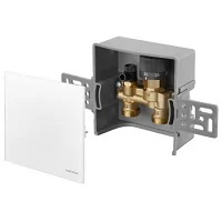 Набор терморегулятора, Unibox E RTL, 20-40°C, белое стекло
