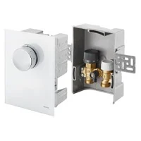 Набор терморегулятора, Unibox T-RTL, 7-28°С, 10-40°C, крышка белое стекло