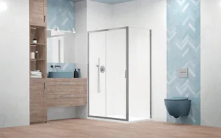 Боковая стенка, Radaway, Alienta DWJ+S, шв 800*1900, хром, цвет стекла-прозрачный, Easy Clean