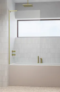 Шторка на ванну, Radaway, Modo SL PNJ II, шв 800*1500, петли-слева, цвет фурнитуры-золото брашированное, цвет стекла-прозрачный, Easy Clean