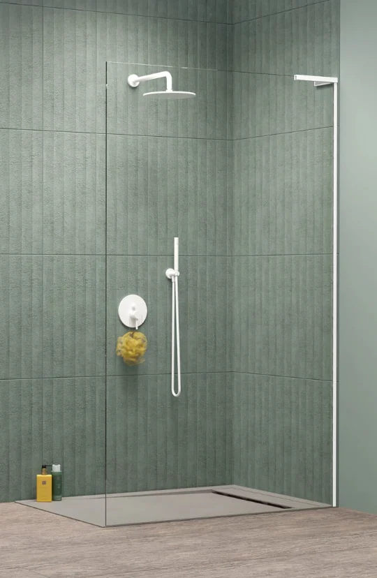 Душевая перегородка, Radaway, Modo SL II White, правосторонняя, шв 900*2000, белый матовый, цвет стекла-прозрачный, Easy Clean