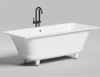 Ванна, Salini, Orlanda Axis, шгв 1704*750*610-630, цвет-белый