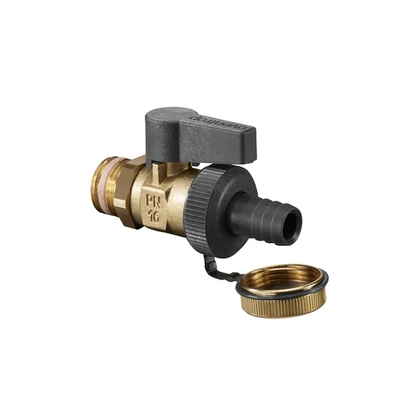 Кран шаровой, Optiflex KFE, DN-15, 1/2", Н, ручка-с ограничителем