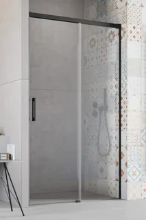 Стенка душевой двери, Radaway, Idea DWJ, шв 603*2005, черный, цвет стекла-прозрачный, Easy Clean — иконка