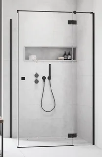 Дверь, Radaway, Essenza Pro 8 KDJ, шв 612*2000, петли-справа, без фурнитуры, цвет стекла-прозрачный, Easy Clean