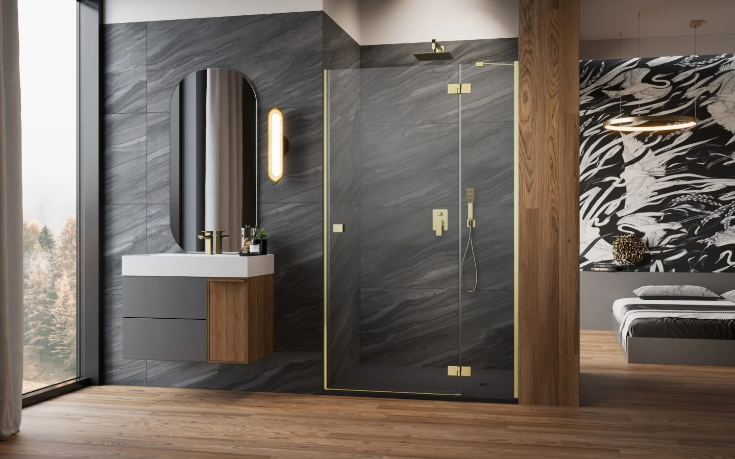 Дверь, Radaway, шв 712*2000, петли-справа, цвет стекла-прозрачный, Easy Clean