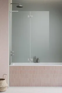 Шторка на ванну, Radaway, Essenza 8 SL, шв 1200*1500, петли-слева, цвет фурнитуры-никель брашированный, цвет стекла-прозрачный, Easy Clean