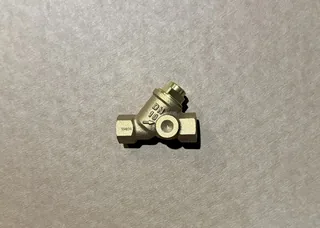 Клапан обратный, пружинный, для отопления, DN-10, 3/8", ВВ, PN, бар-25, с уплотнением из фторкаучука
